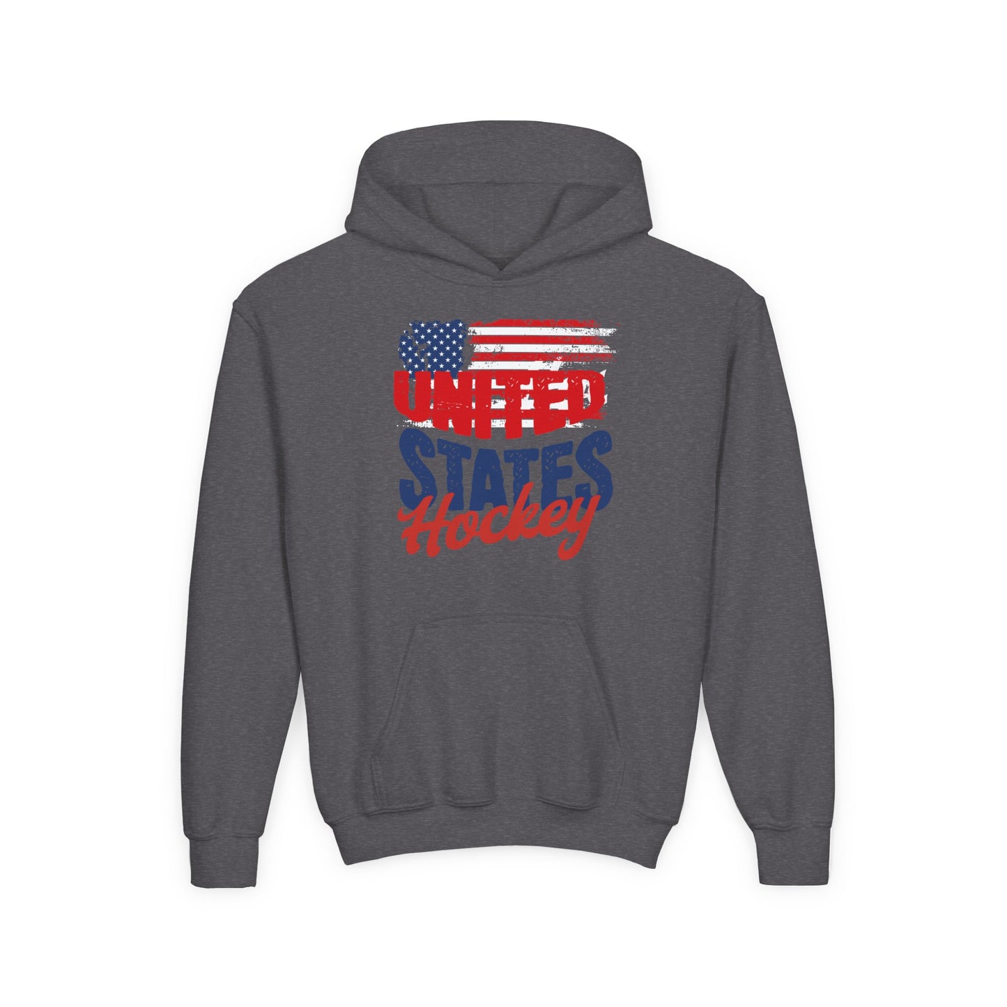 Youth USA Hockey Hoodie - Heavy Blend Sweatshirt for Sports Fans