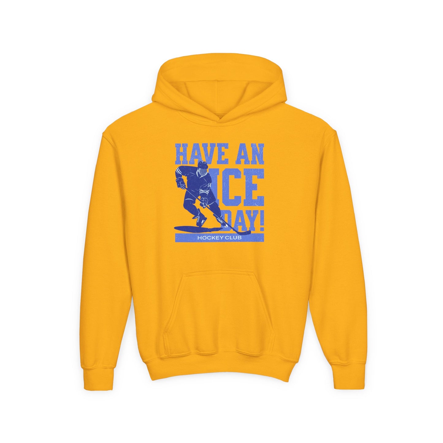 Youth Heavy Blend Hoodie - "Have an Ice Day!" Hockey Club Sweatshirt