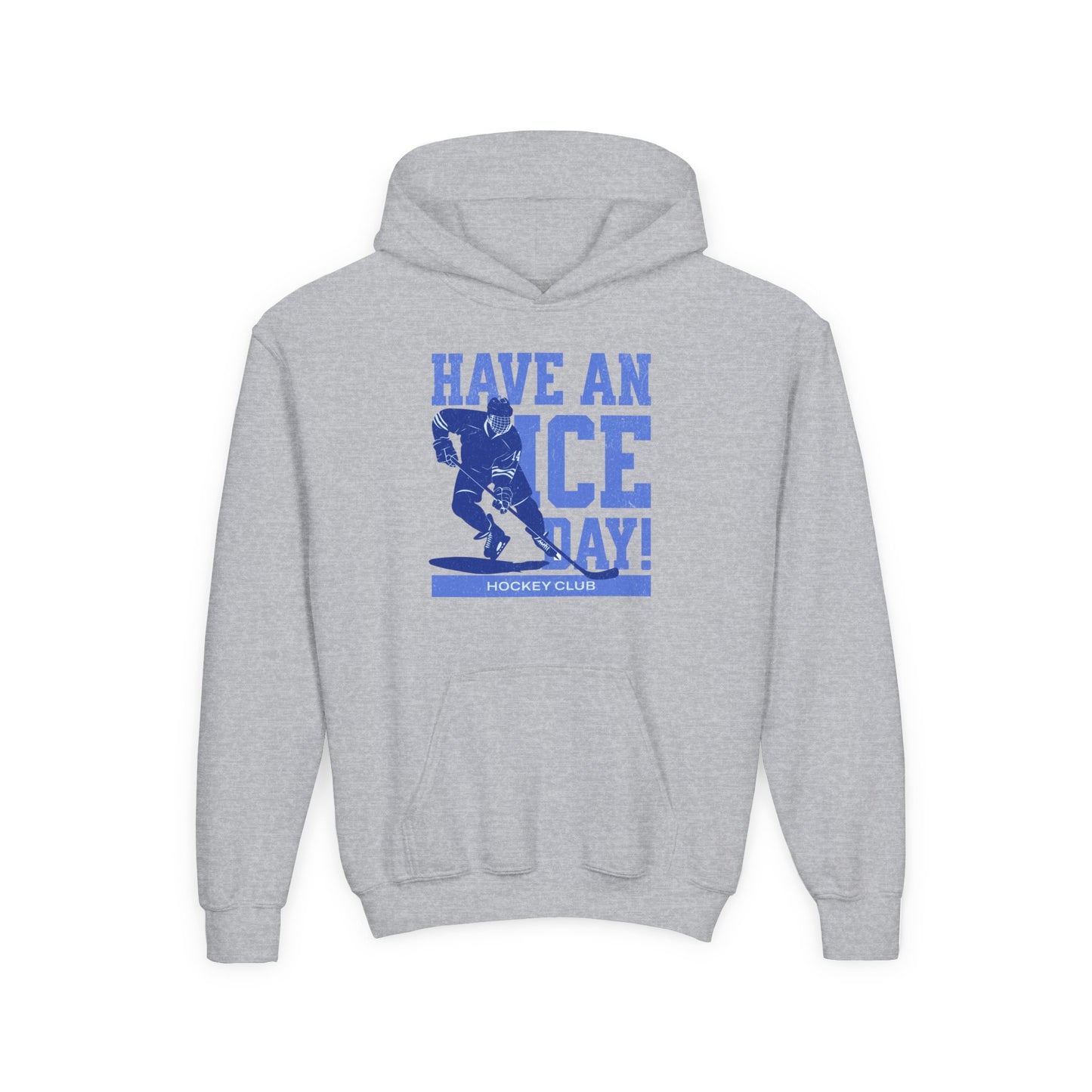 Youth Heavy Blend Hoodie - "Have an Ice Day!" Hockey Club Sweatshirt