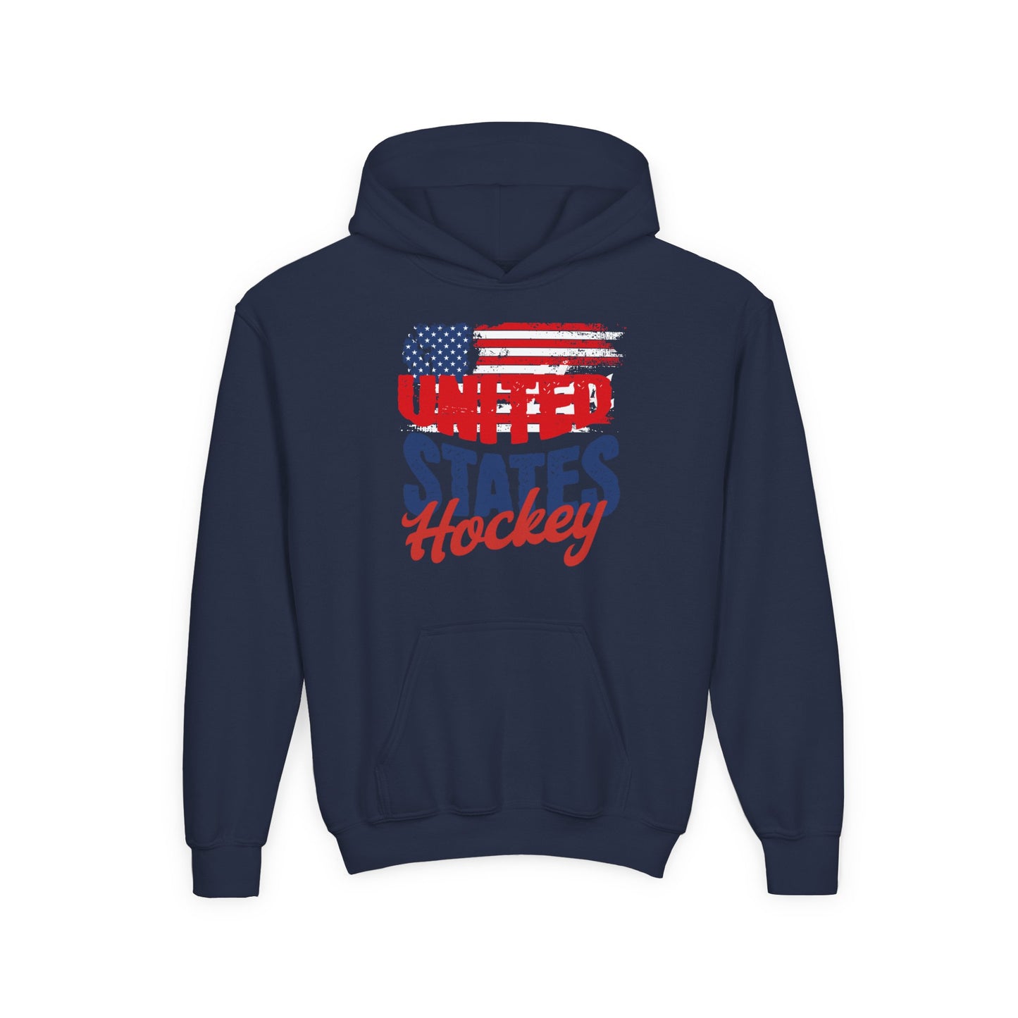 Youth USA Hockey Hoodie - Heavy Blend Sweatshirt for Sports Fans