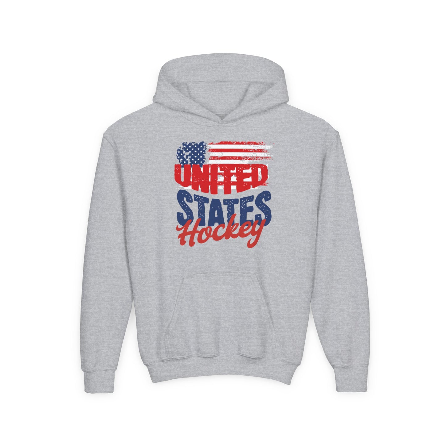 Youth USA Hockey Hoodie - Heavy Blend Sweatshirt for Sports Fans