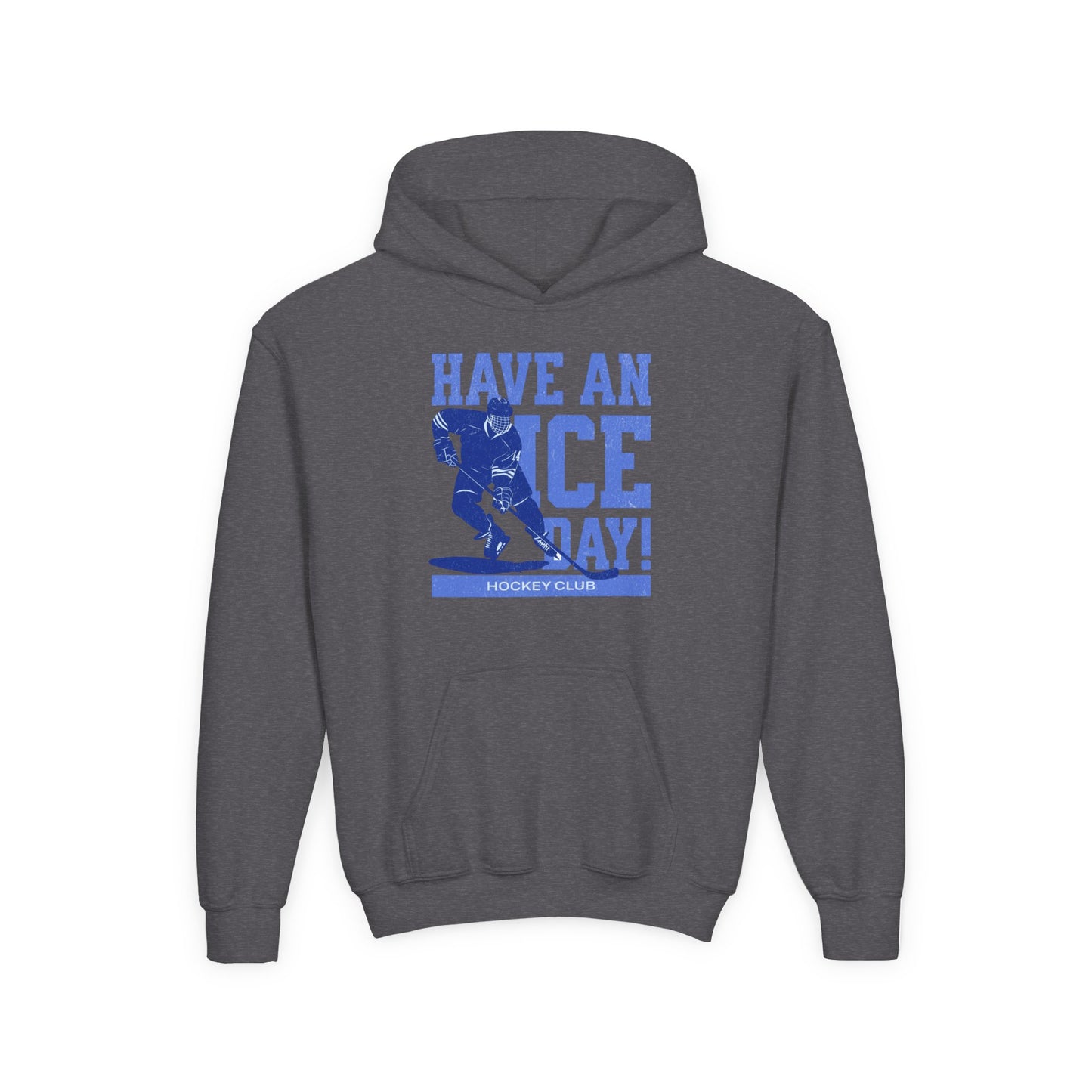 Youth Heavy Blend Hoodie - "Have an Ice Day!" Hockey Club Sweatshirt