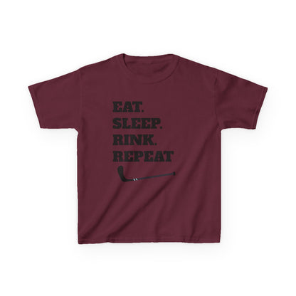 Youth Hockey Tee - Eat Sleep Rink Repeat