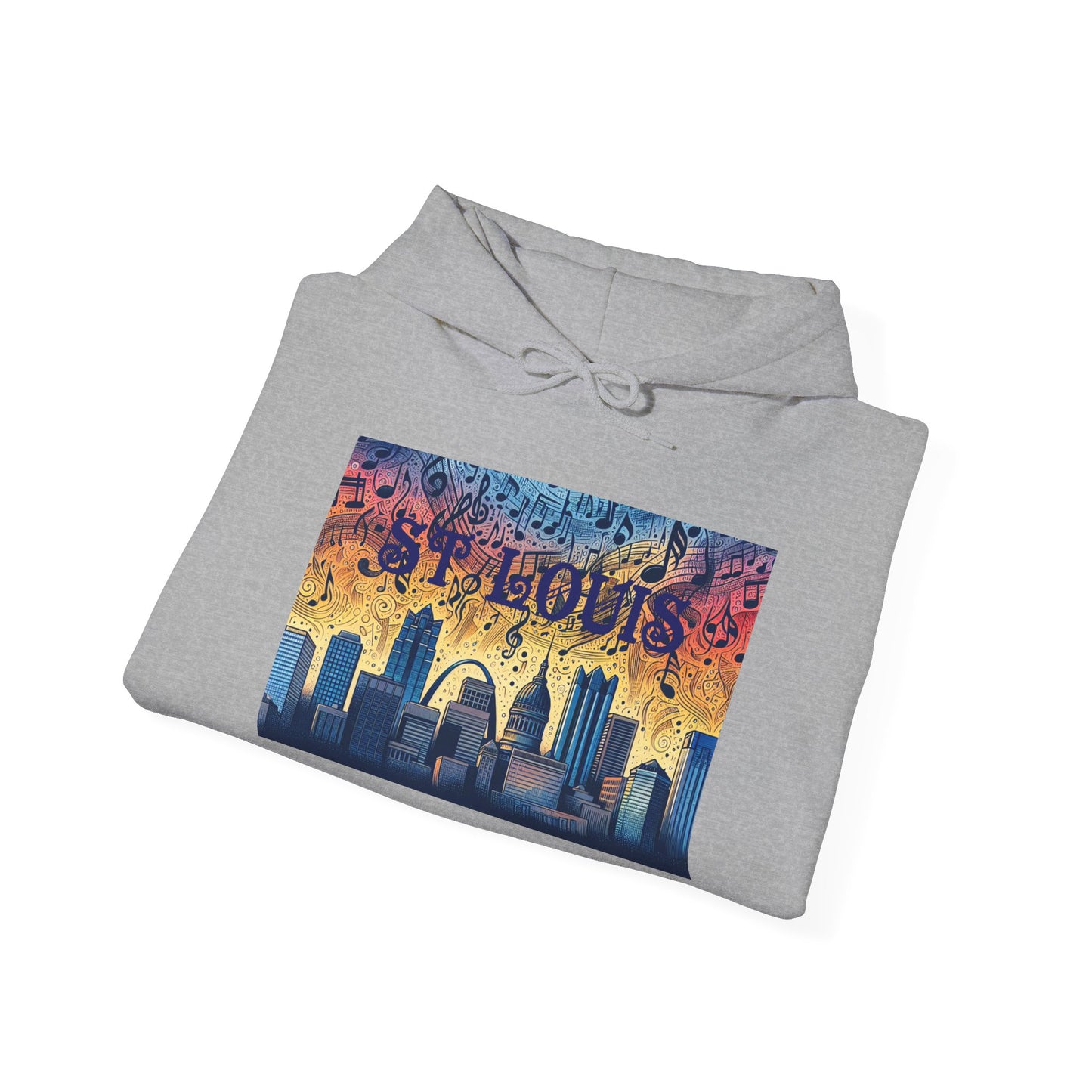 ST LOUIS ADULT Graphic Hoodie - Unisex Heavy Blend™ - CITY SERIES
