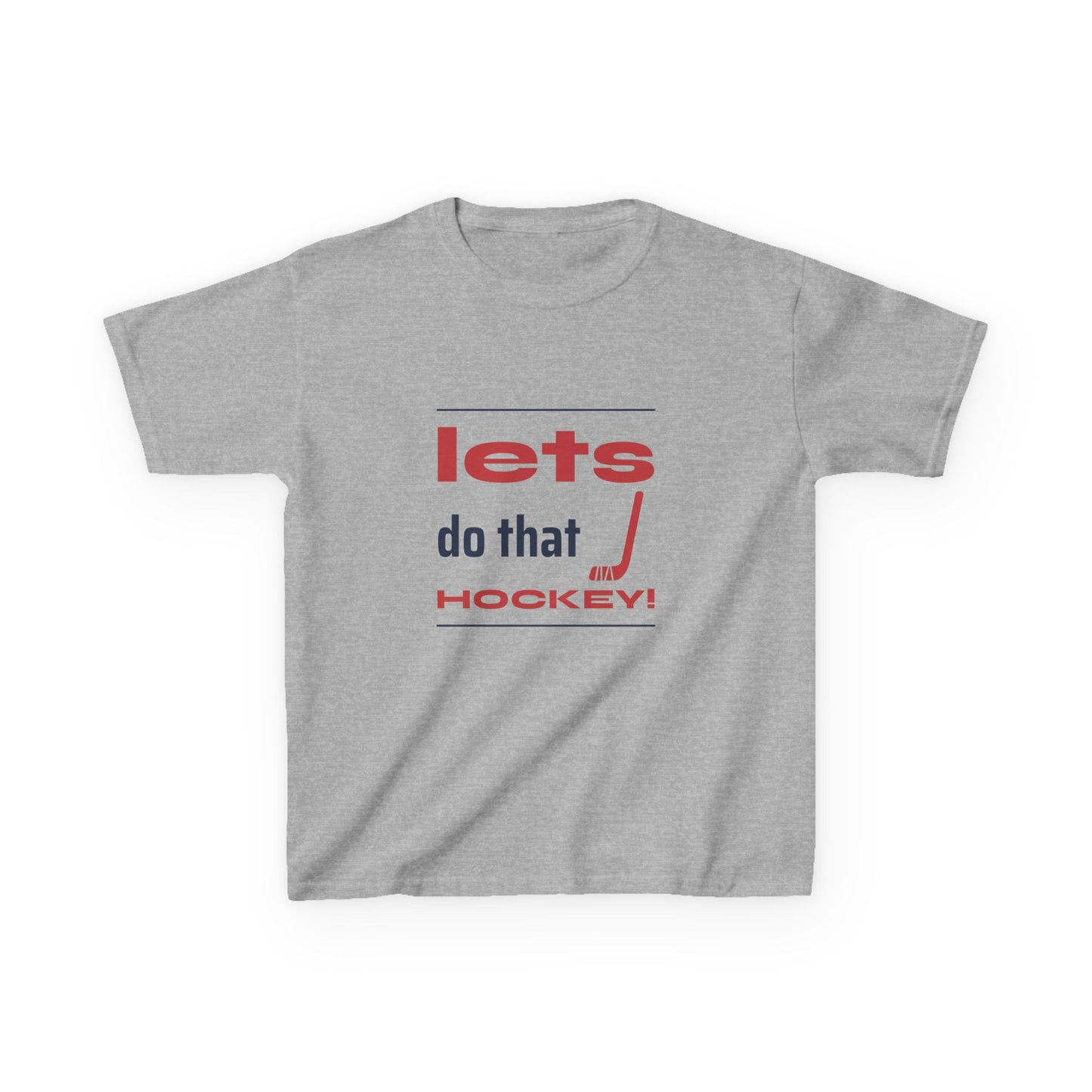 LETS DO THAT HOCKEY Kids Heavy Cotton™ Tee