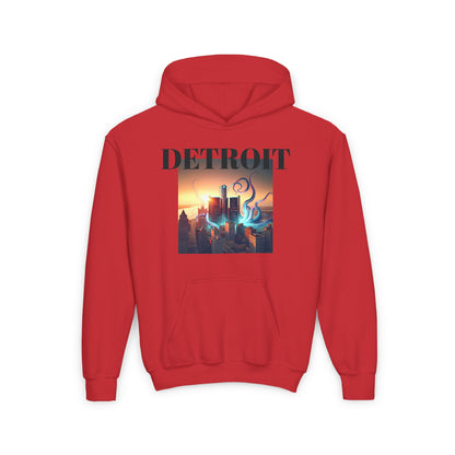 DETROIT OCTOPUS Youth Heavy Blend Hooded Sweatshirt