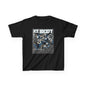Kids Robot Ice Hockey Graphic Tee - Fun Sportswear for Young Fans