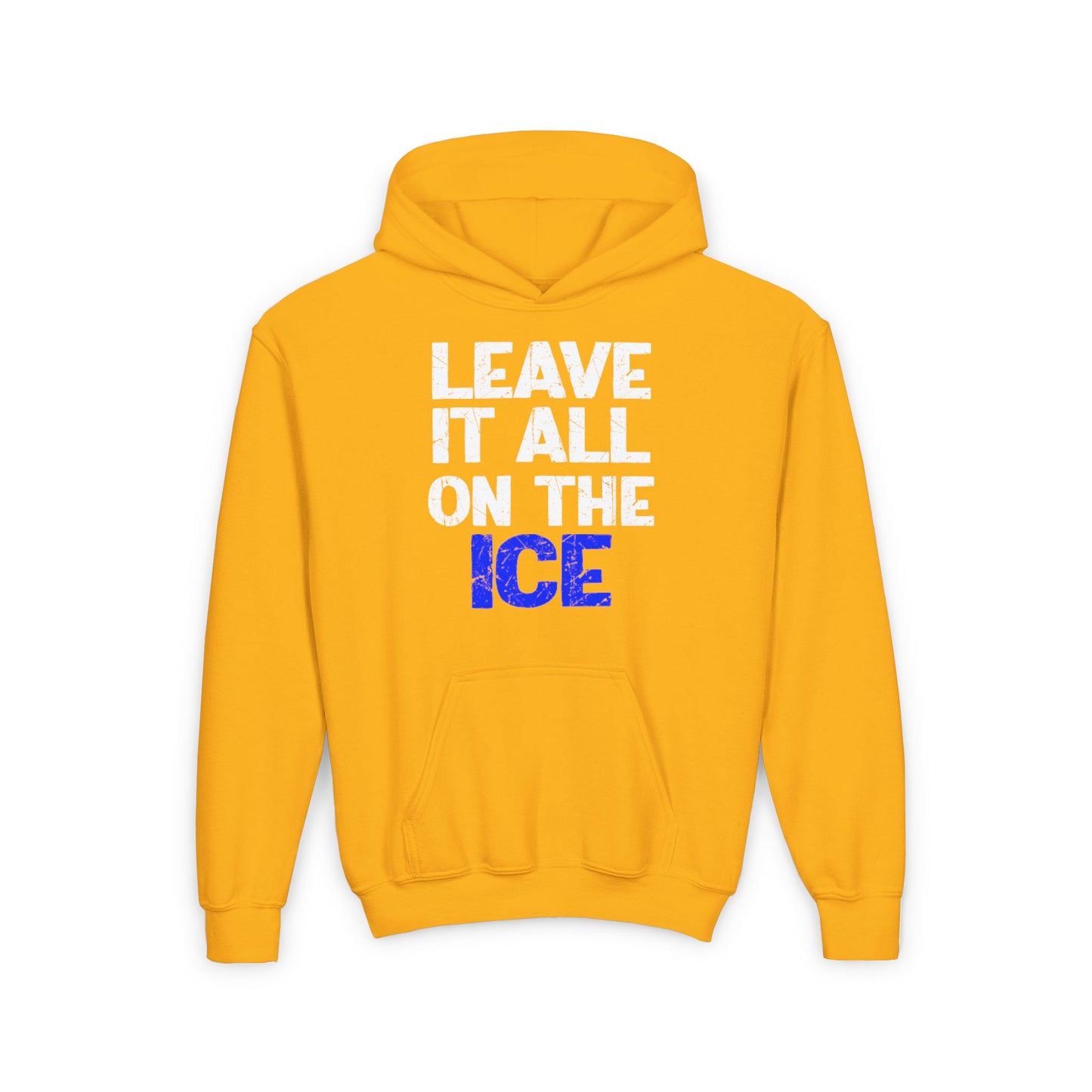 LEAVE IT ALL ON THE ICE - Youth Heavy Blend Hoodie
