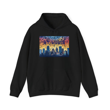 ST LOUIS ADULT Graphic Hoodie - Unisex Heavy Blend™ - CITY SERIES