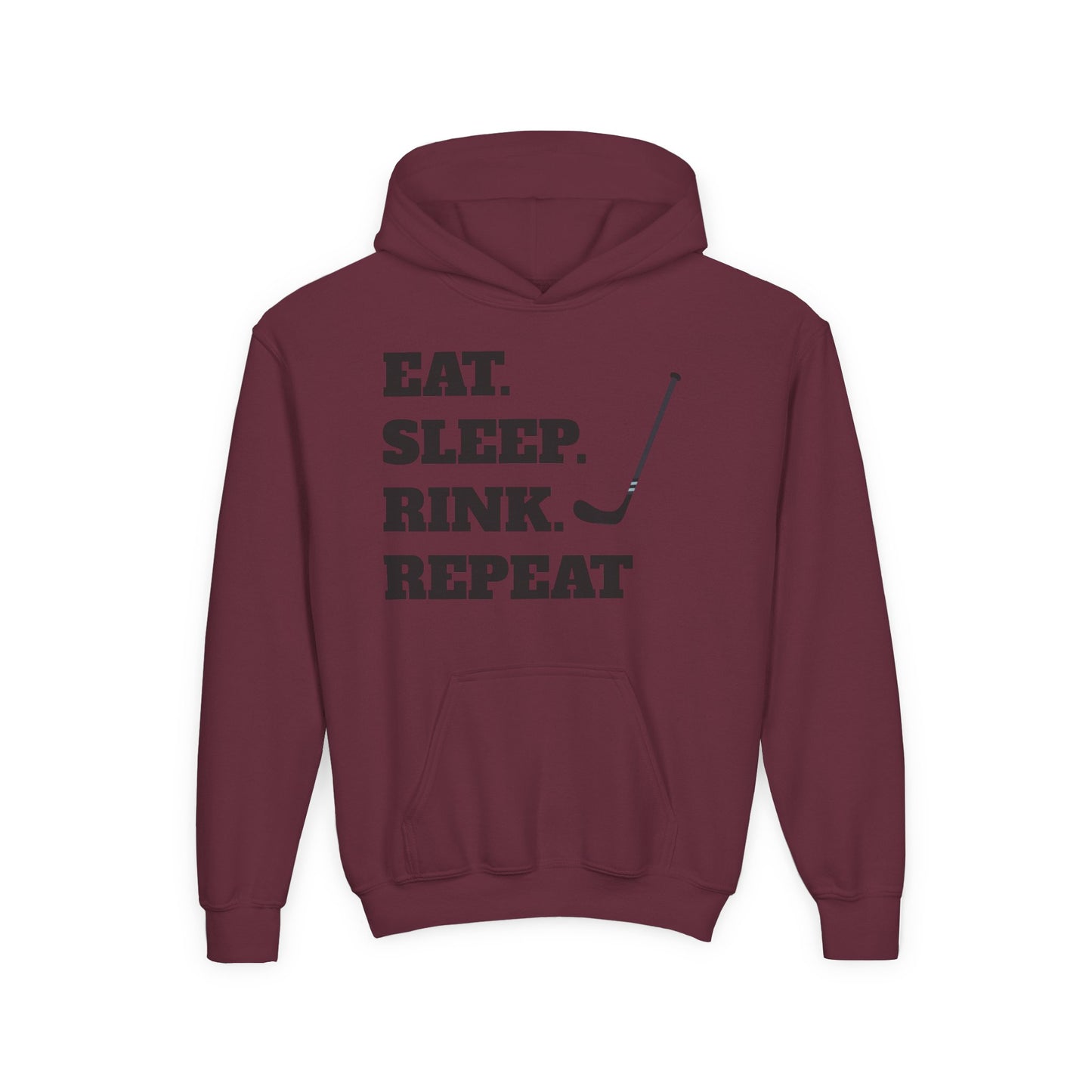 Youth Hockey Sweatshirt - Eat Sleep Rink Repeat