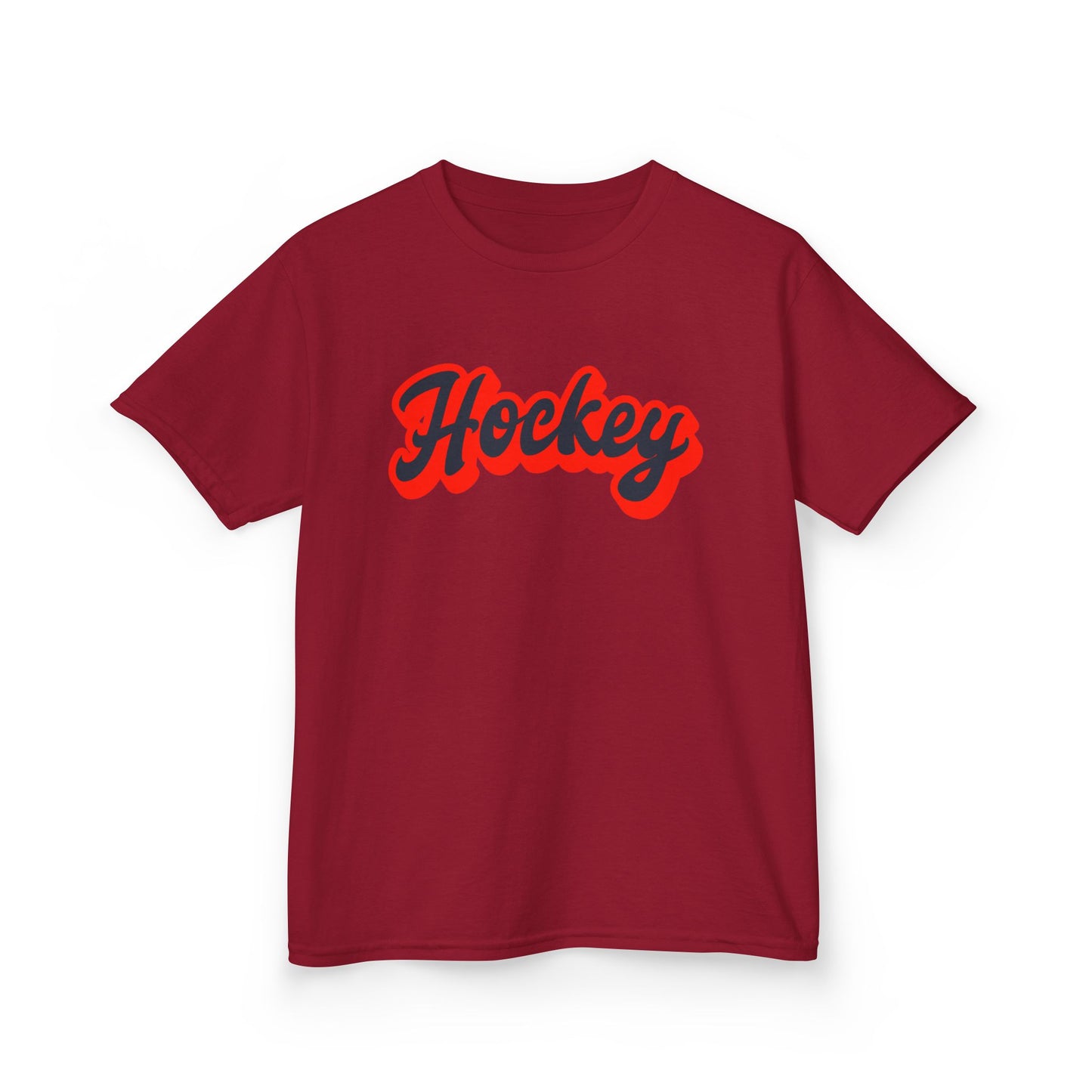Kids Hockey Heavy Cotton Tee - Perfect for Young Fans!