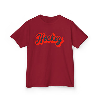 Kids Hockey Heavy Cotton Tee - Perfect for Young Fans!
