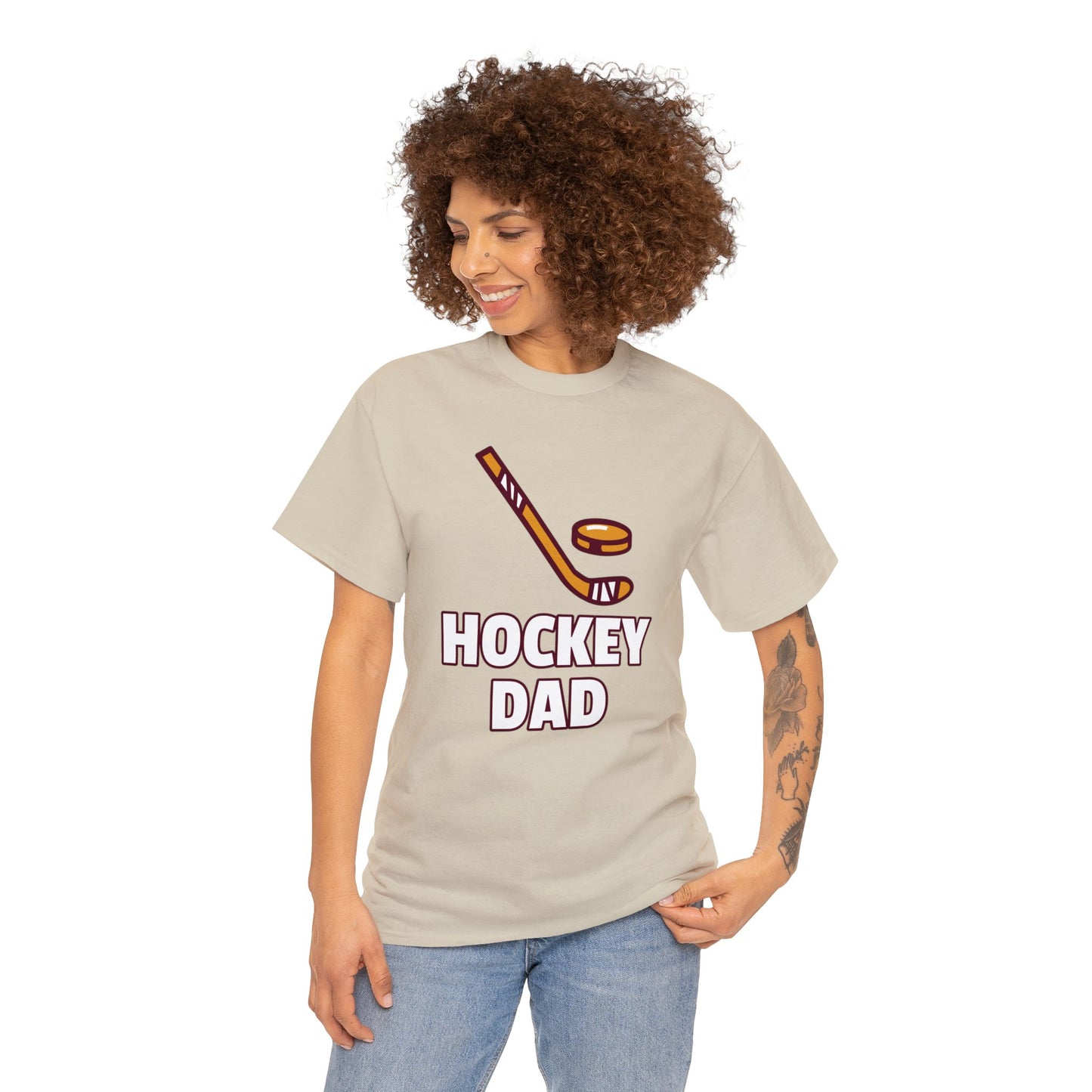 HOCKEY DAD Unisex Heavy Cotton Tee