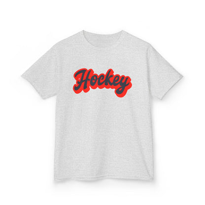 Kids Hockey Heavy Cotton Tee - Perfect for Young Fans!