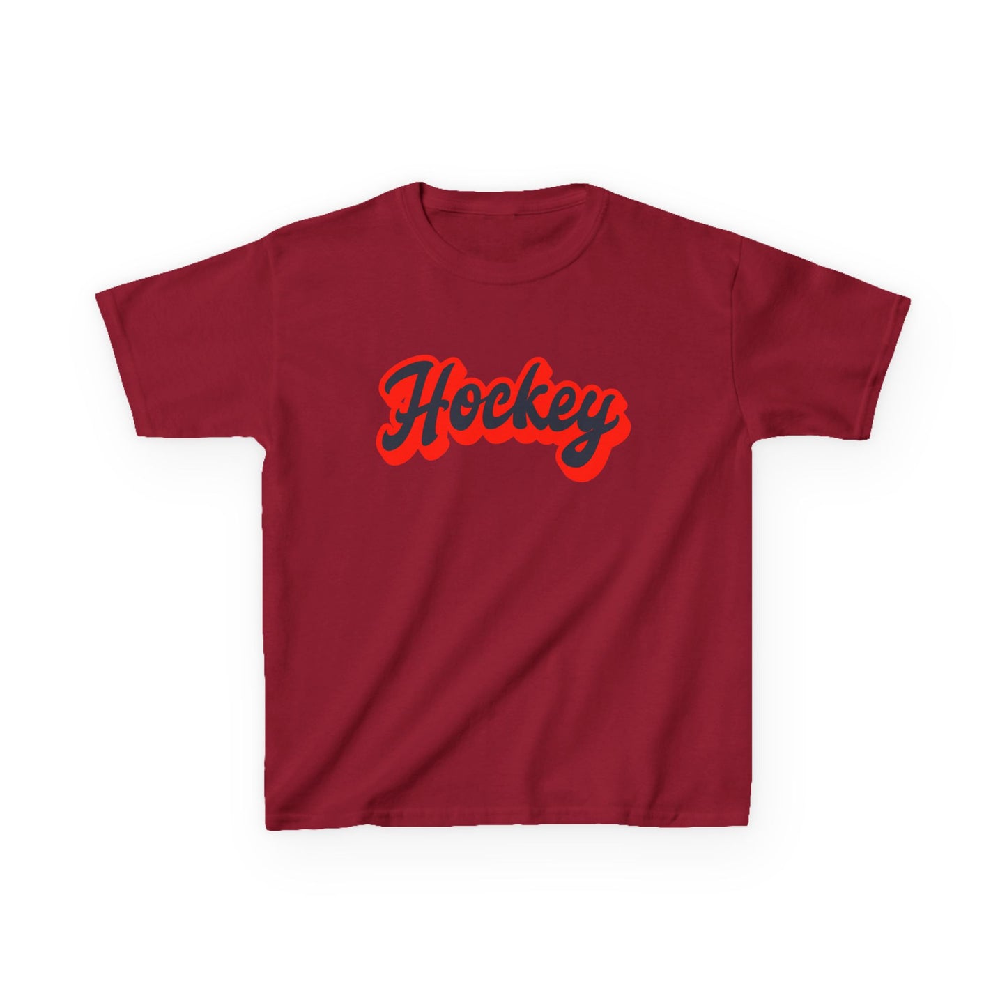 Kids Hockey Heavy Cotton Tee - Perfect for Young Fans!