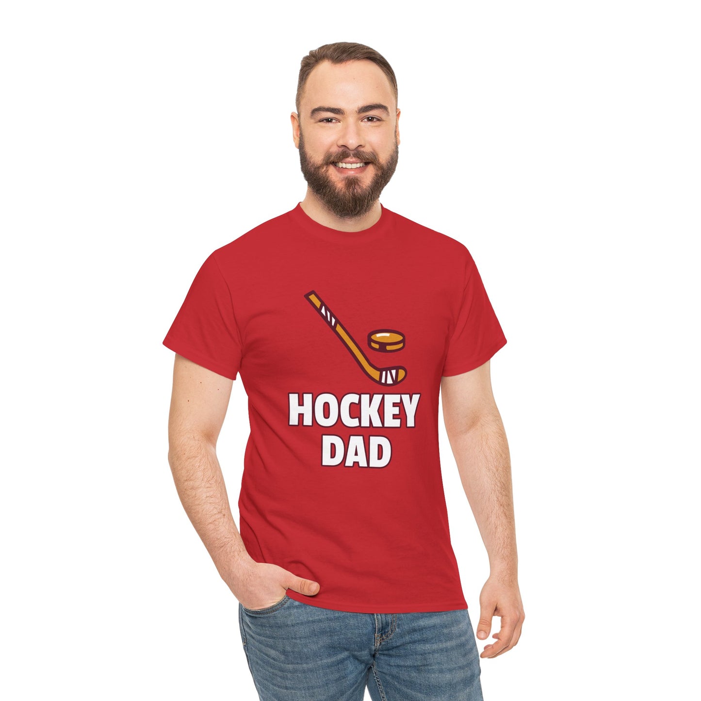 HOCKEY DAD Unisex Heavy Cotton Tee
