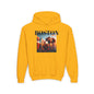 BOSTON Youth Hooded Sweatshirt - Retro Graphic Design for City Pride