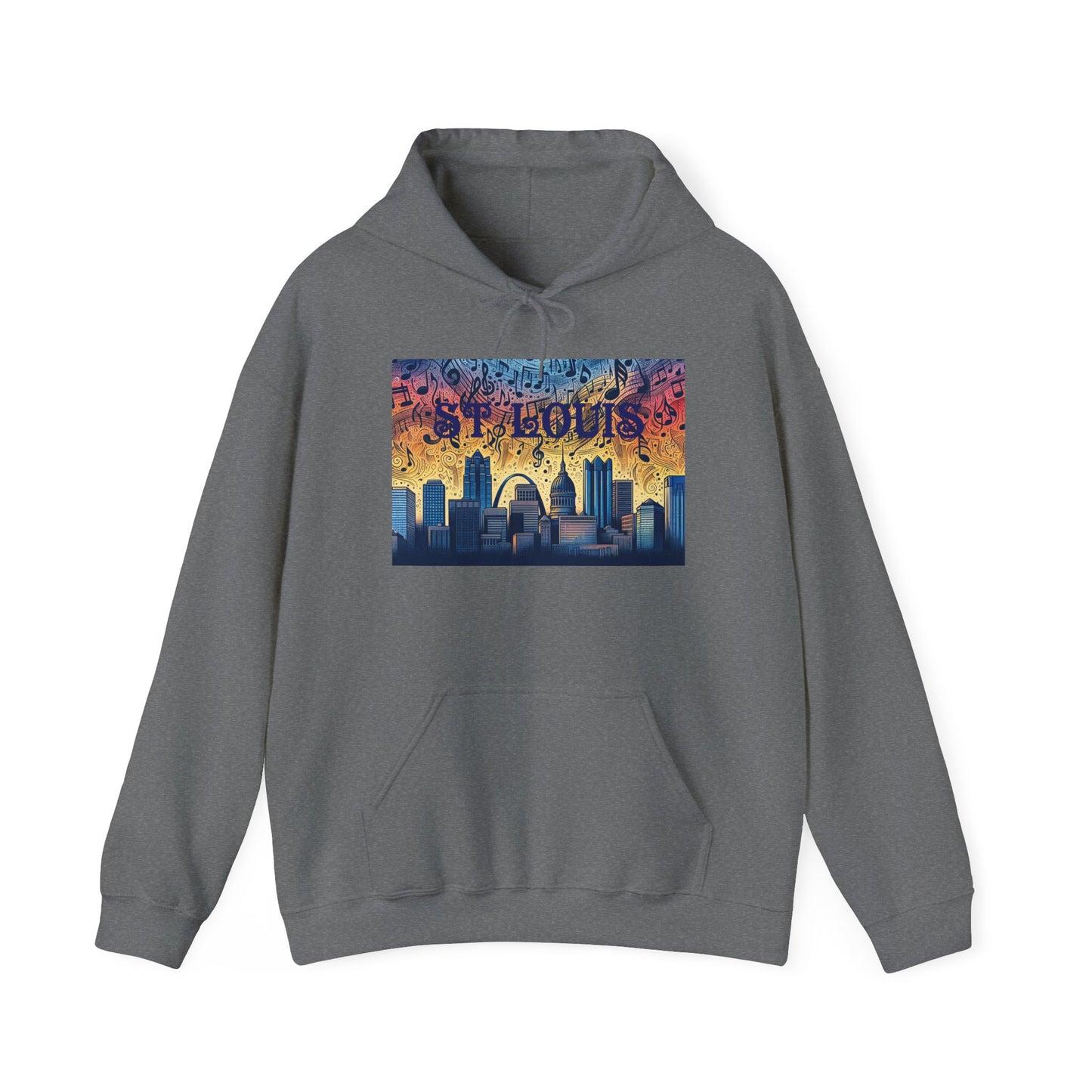 ST LOUIS ADULT Graphic Hoodie - Unisex Heavy Blend™ - CITY SERIES