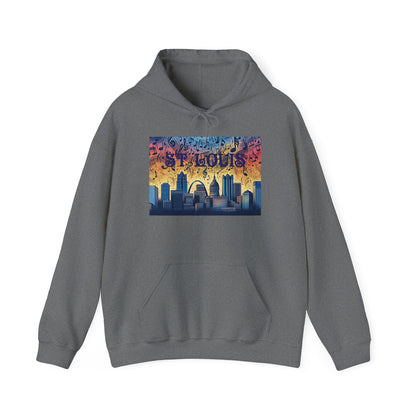 ST LOUIS ADULT Graphic Hoodie - Unisex Heavy Blend™ - CITY SERIES