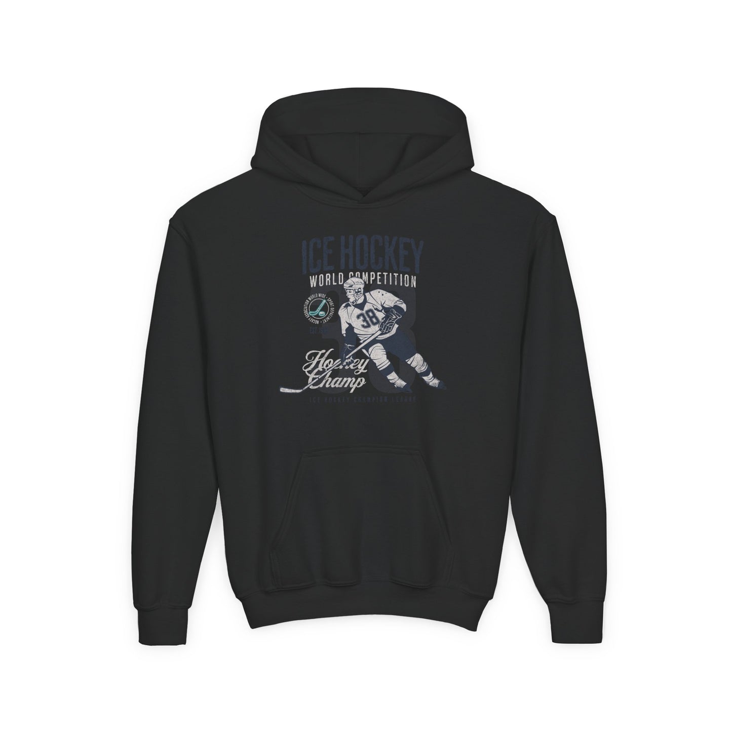Youth Ice Hockey Hooded Sweatshirt - Perfect for Young Athletes