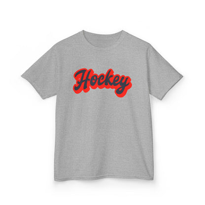 Kids Hockey Heavy Cotton Tee - Perfect for Young Fans!