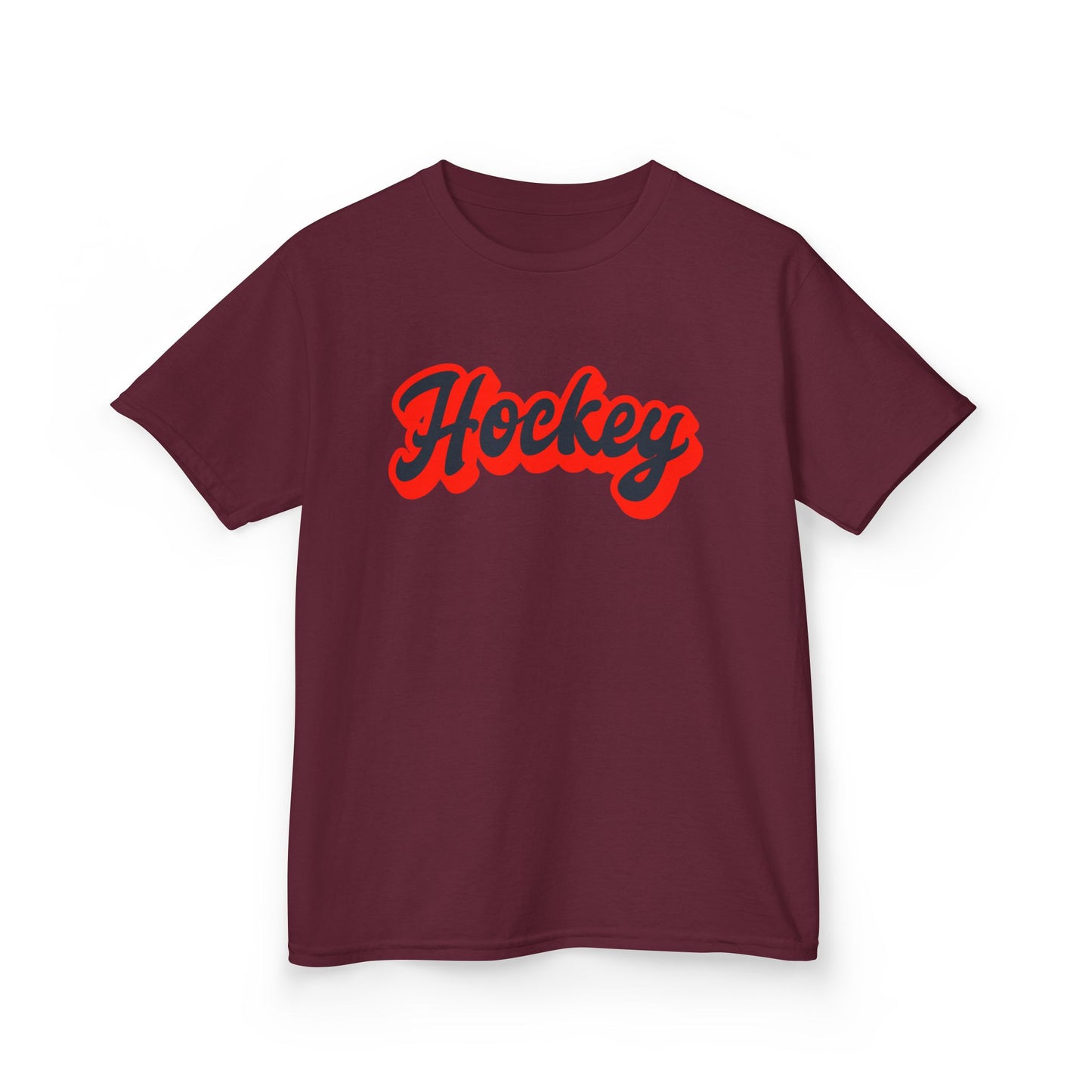 Kids Hockey Heavy Cotton Tee - Perfect for Young Fans!