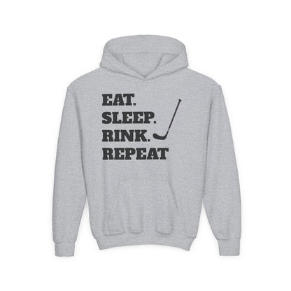 Youth Hockey Sweatshirt - Eat Sleep Rink Repeat
