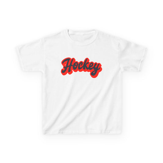 Kids Hockey Heavy Cotton Tee - Perfect for Young Fans!