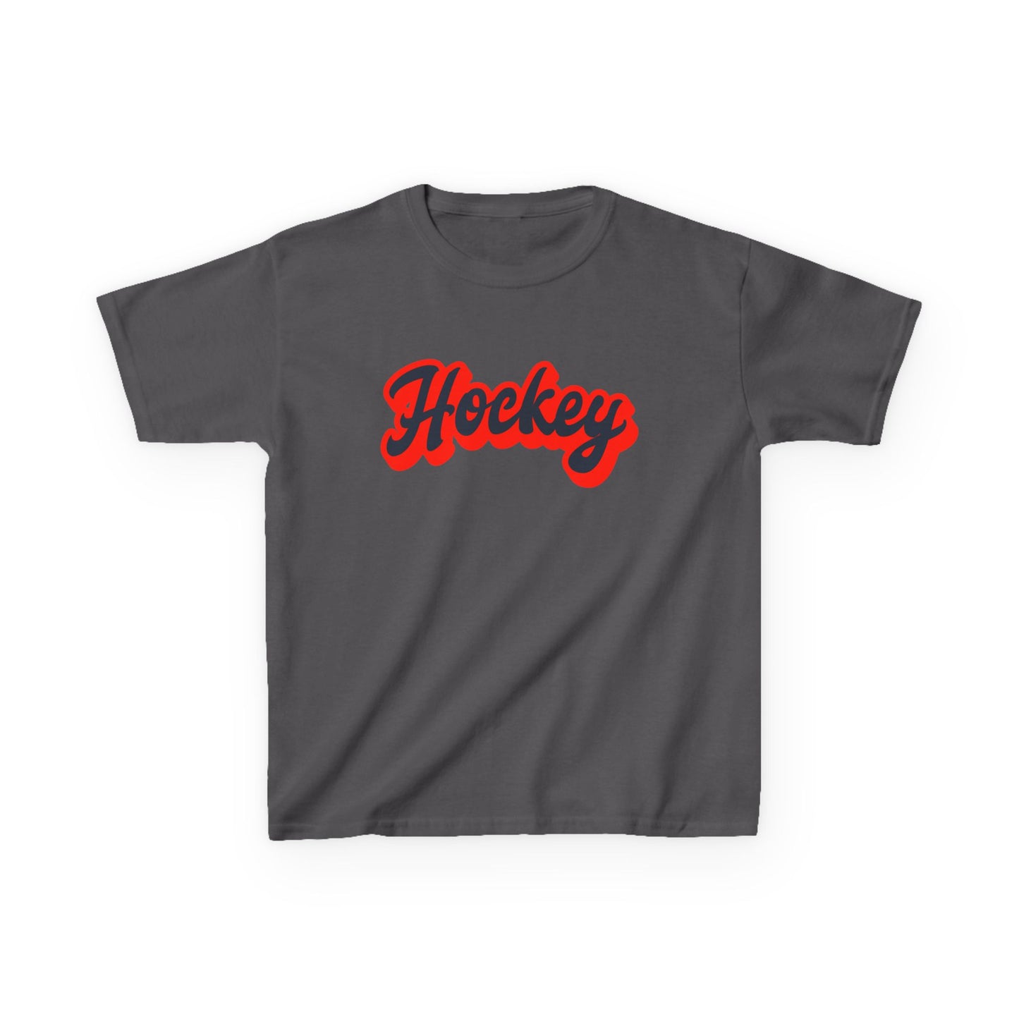 Kids Hockey Heavy Cotton Tee - Perfect for Young Fans!