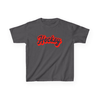 Kids Hockey Heavy Cotton Tee - Perfect for Young Fans!