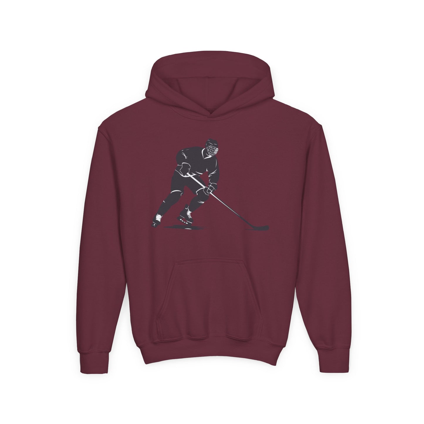Youth Hockey Player Heavy Blend Hoodie - Perfect for Young Athletes
