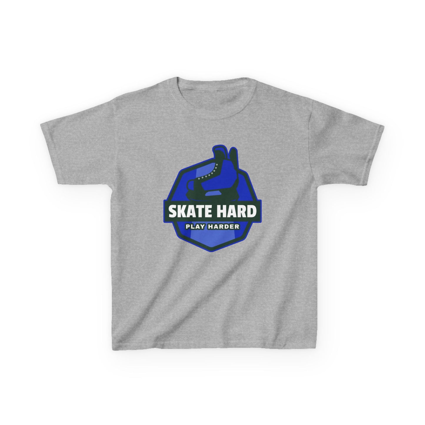 SKATE HARD PLAY HARDER Kids Heavy Cotton™ Tee