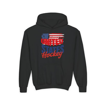 Youth USA Hockey Hoodie - Heavy Blend Sweatshirt for Sports Fans
