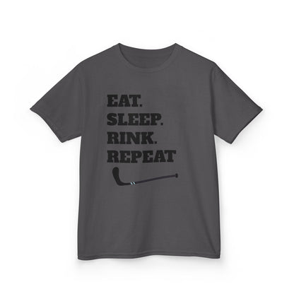 Youth Hockey Tee - Eat Sleep Rink Repeat