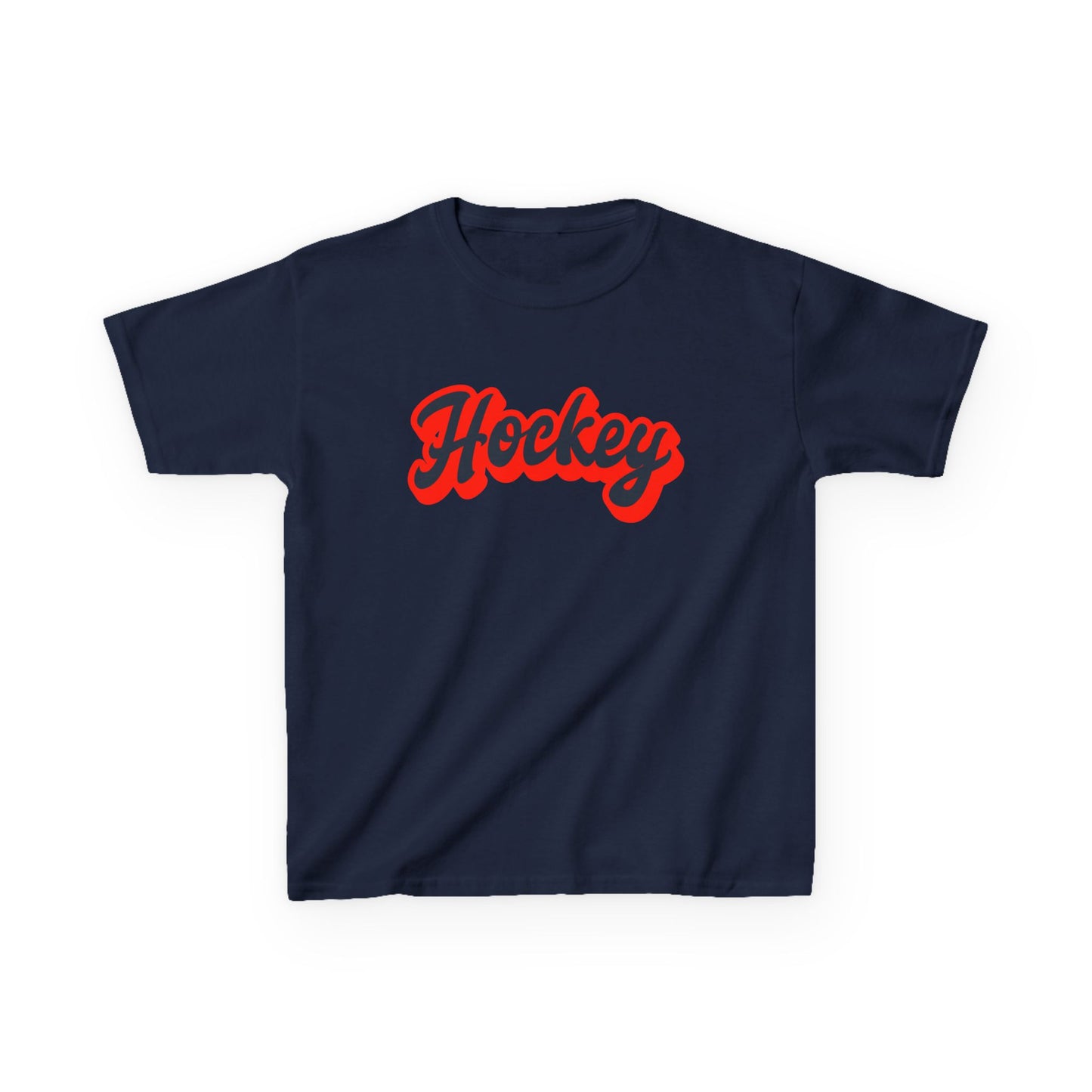 Kids Hockey Heavy Cotton Tee - Perfect for Young Fans!