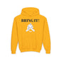 GOALIE Youth Hooded Sweatshirt - 'BRING IT!' Motivational Design
