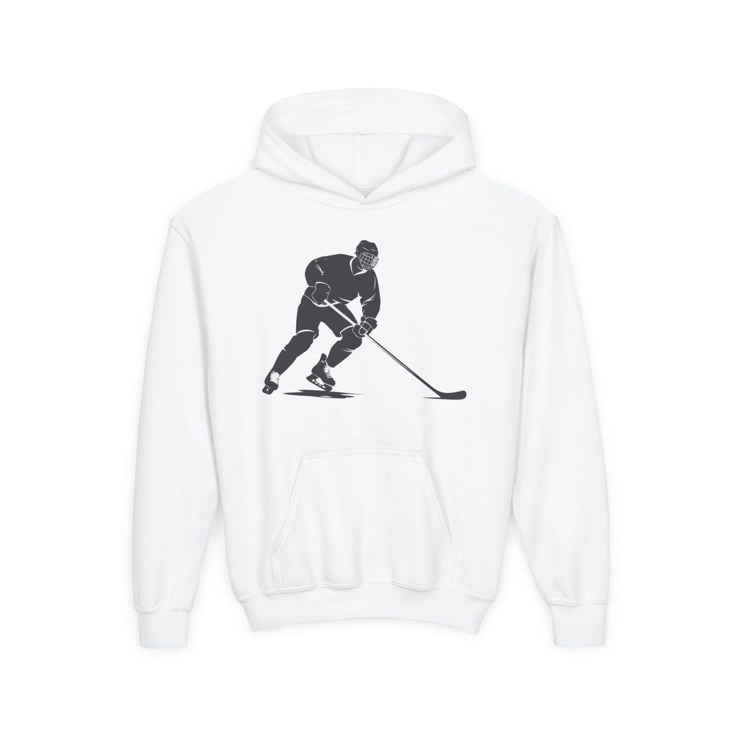 Youth Hockey Player Heavy Blend Hoodie - Perfect for Young Athletes