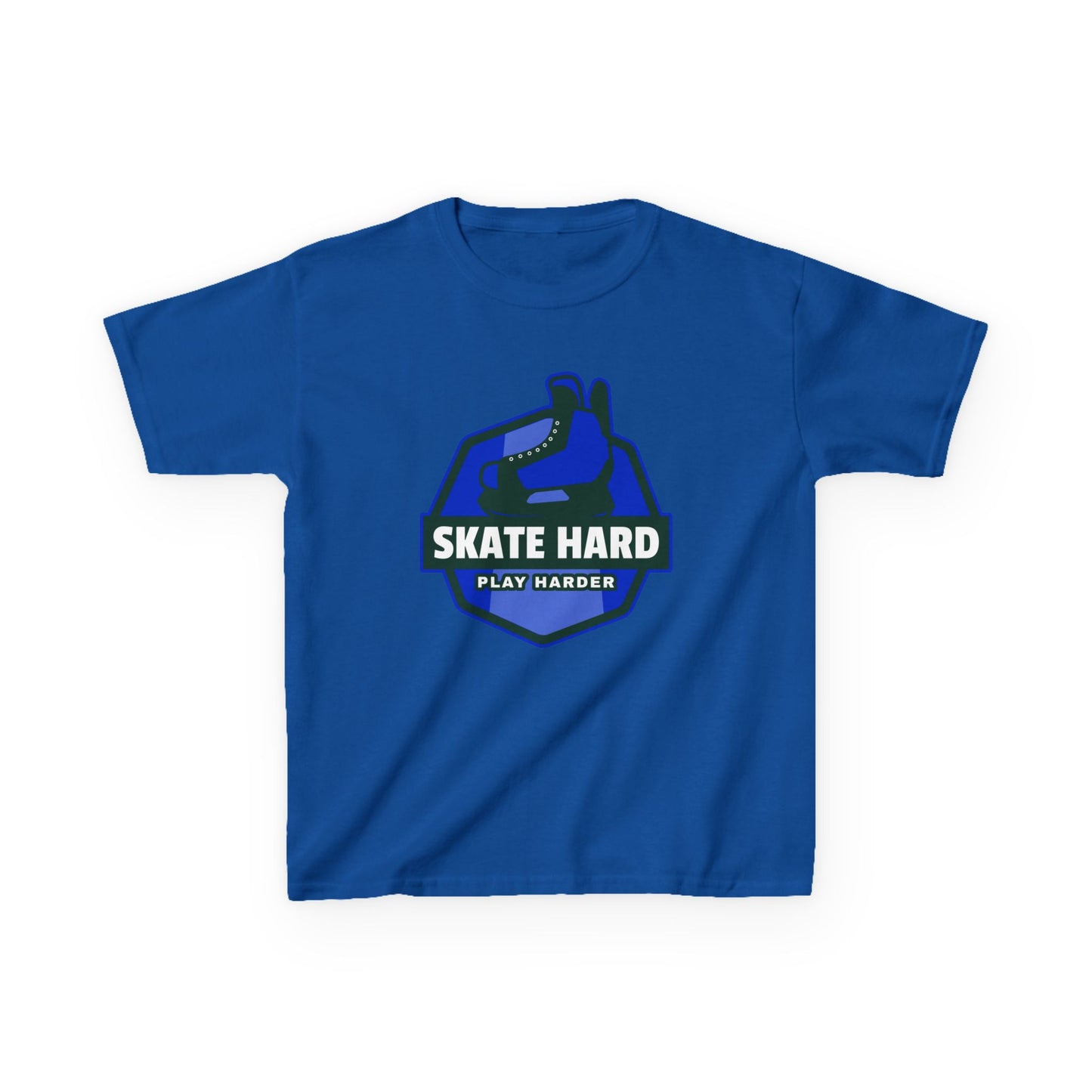 SKATE HARD PLAY HARDER Kids Heavy Cotton™ Tee