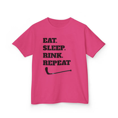 Youth Hockey Tee - Eat Sleep Rink Repeat