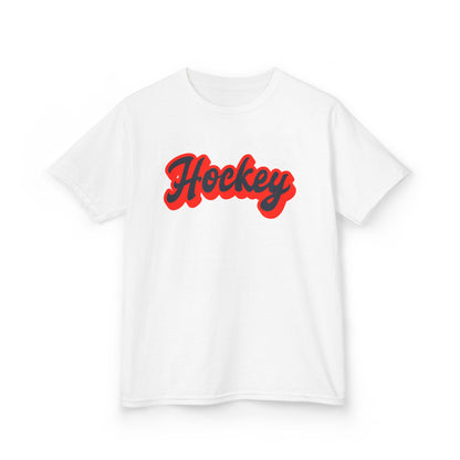 Kids Hockey Heavy Cotton Tee - Perfect for Young Fans!