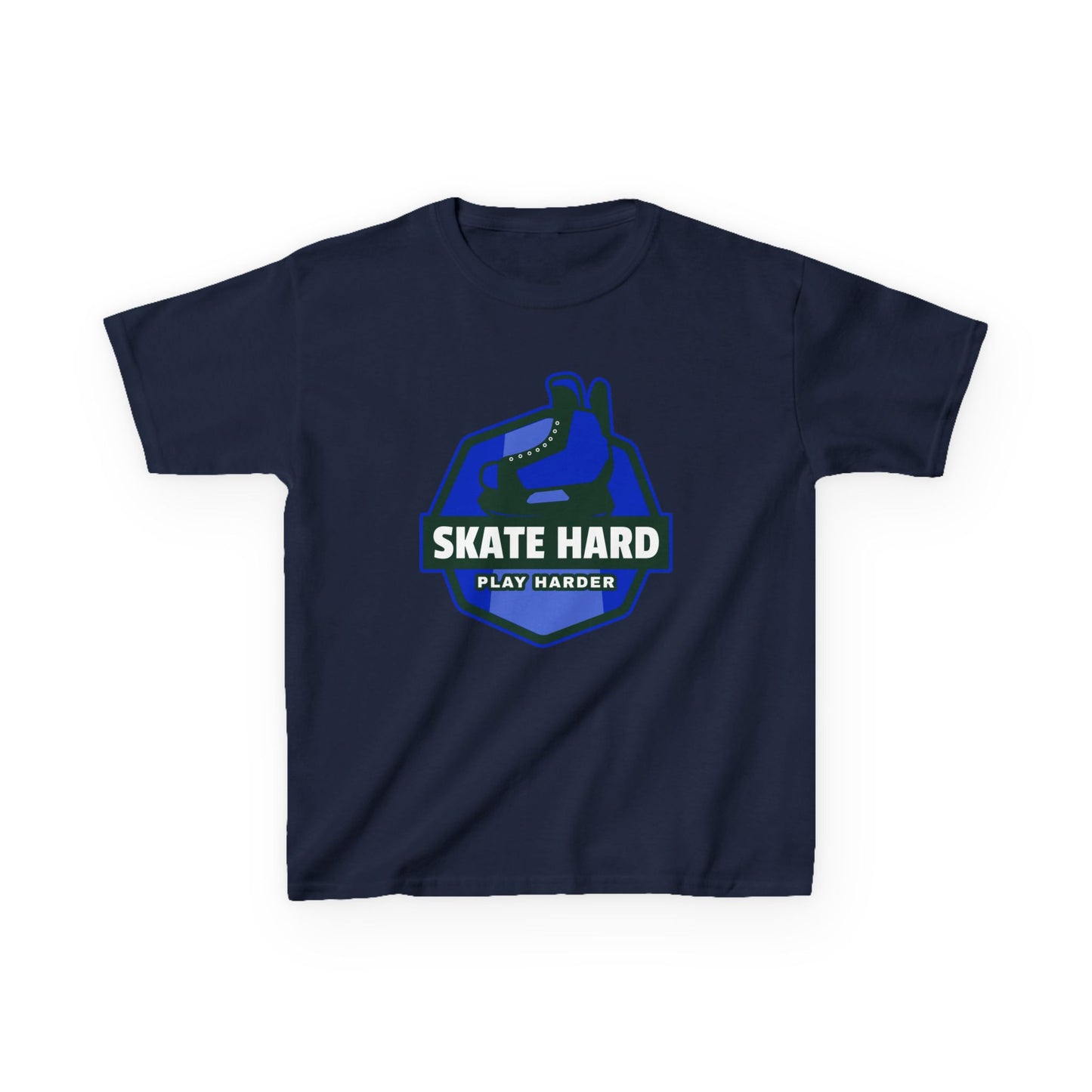 SKATE HARD PLAY HARDER Kids Heavy Cotton™ Tee