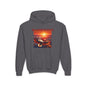 WASHINGTON Youth Hooded Sweatshirt - Retro Graphic Design for City Pride