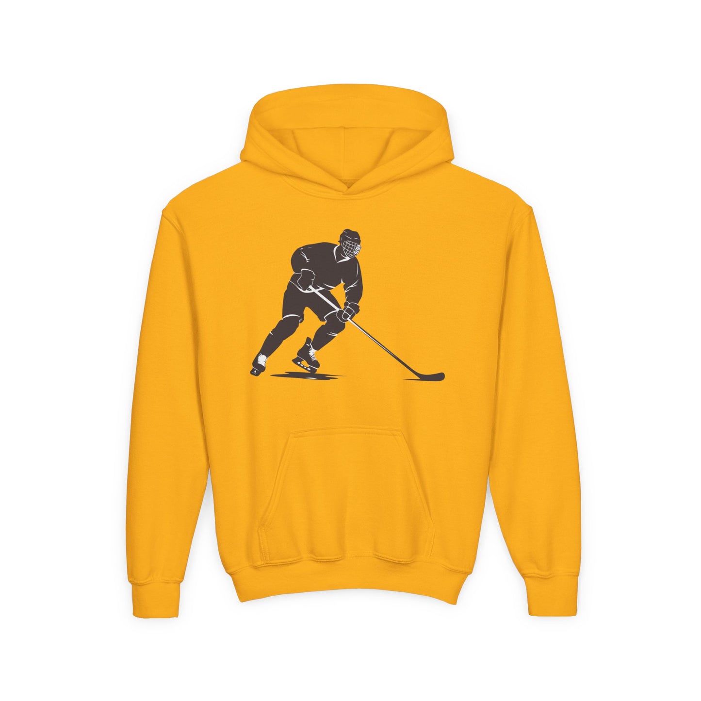 Youth Hockey Player Heavy Blend Hoodie - Perfect for Young Athletes
