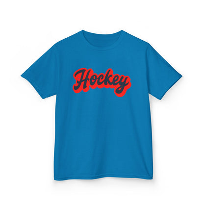 Kids Hockey Heavy Cotton Tee - Perfect for Young Fans!
