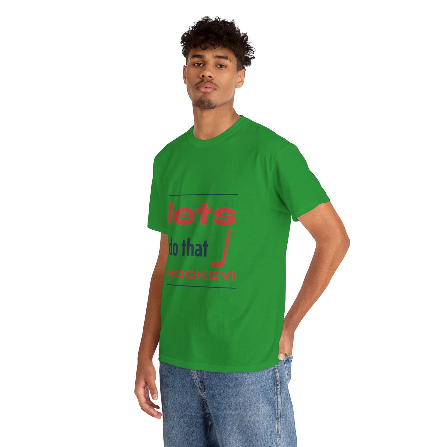 LETS DO THAT HOCKEY Unisex Heavy Cotton Tee