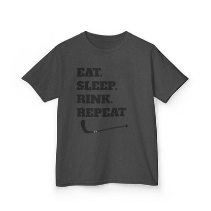 Youth Hockey Tee - Eat Sleep Rink Repeat