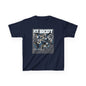 Kids Robot Ice Hockey Graphic Tee - Fun Sportswear for Young Fans