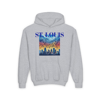 ST LOUIS NOTES Youth Heavy Blend Hooded Sweatshirt