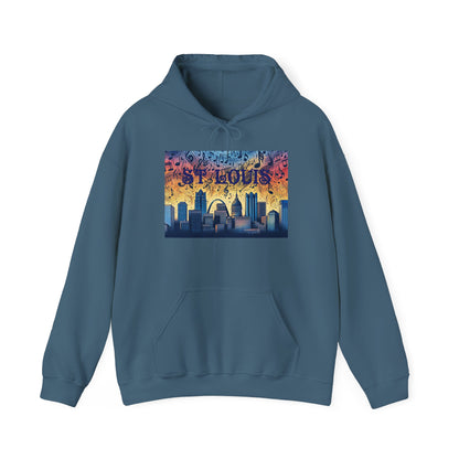 ST LOUIS ADULT Graphic Hoodie - Unisex Heavy Blend™ - CITY SERIES
