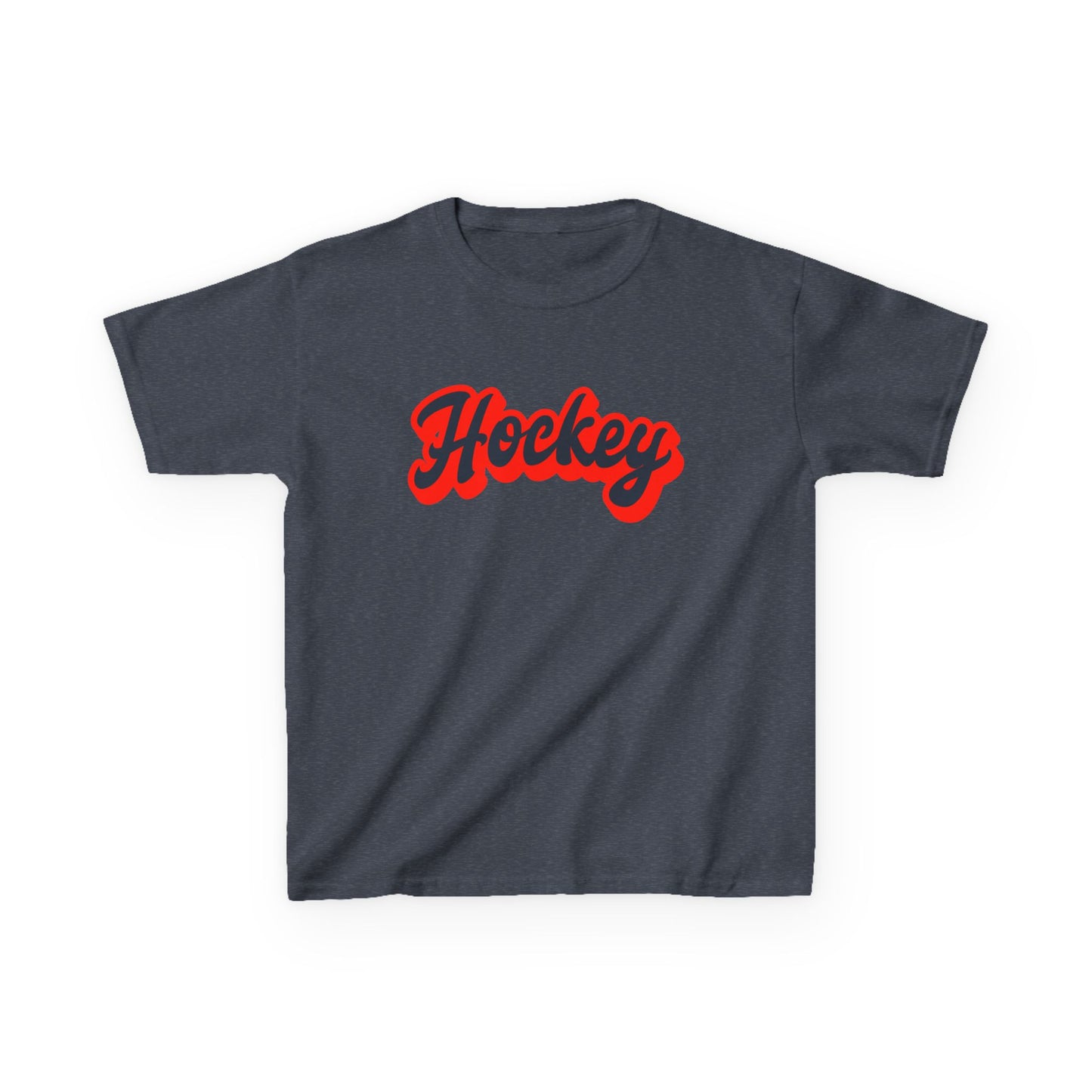 Kids Hockey Heavy Cotton Tee - Perfect for Young Fans!
